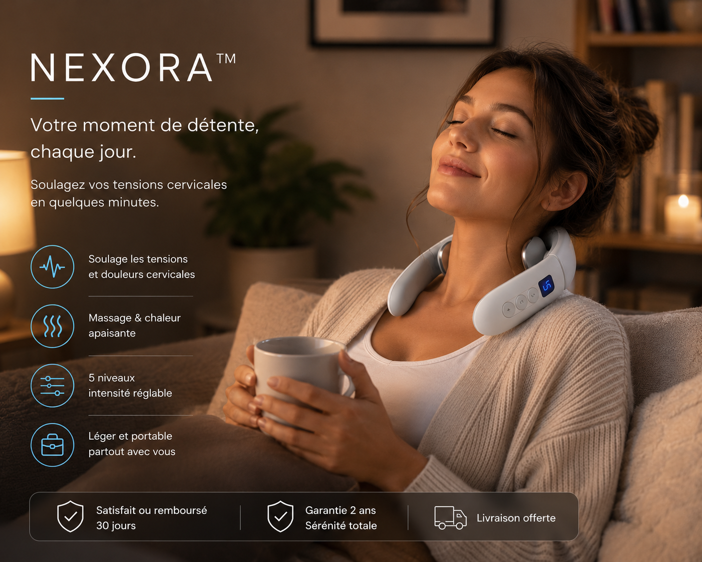 Soulagez vos cervicales en 15 minutes — Nexora™